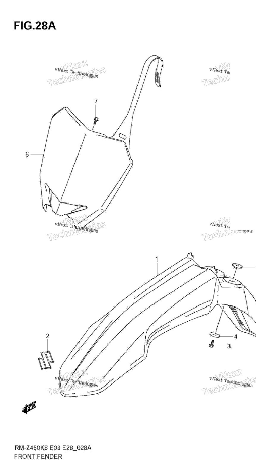 Front Fender (Rm-Z450 L1)