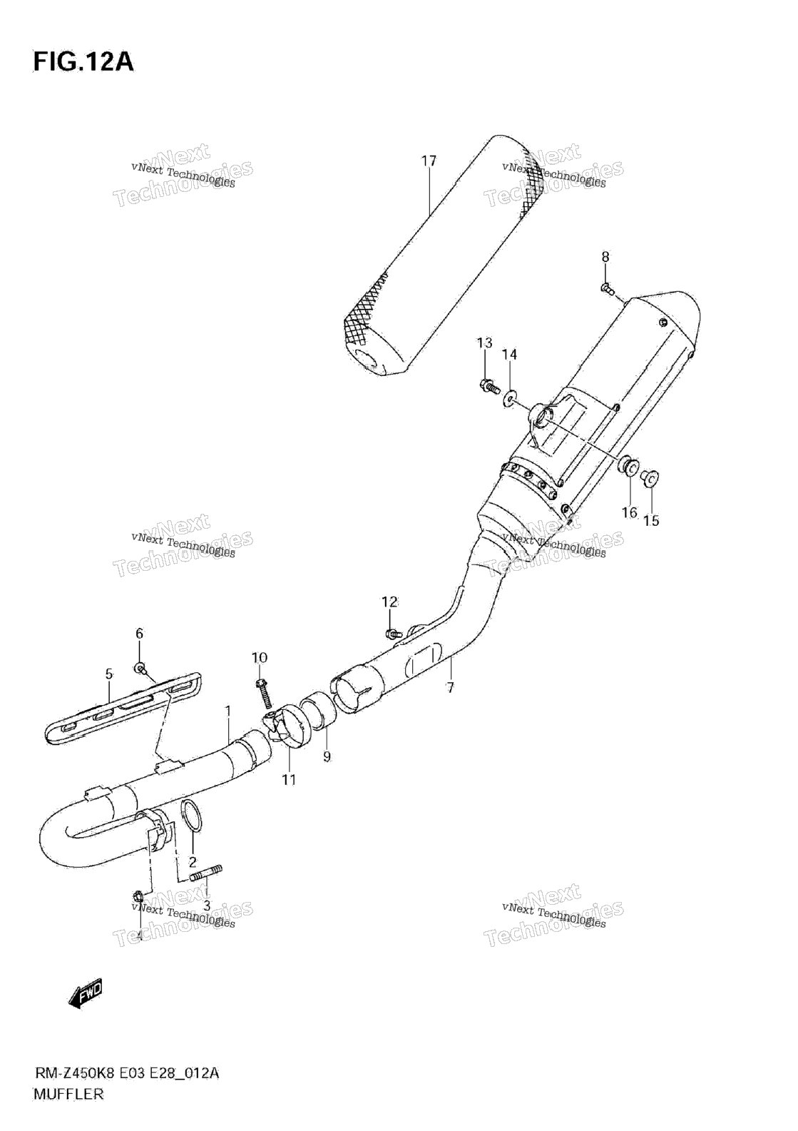Muffler (Rm-Z450 L0)