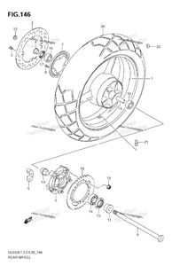 Rear Wheel (Dl650a L1 E28)