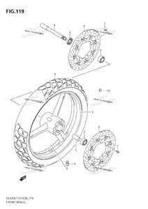Нажмите для увеличения Front Wheel (Dl650 L1 E28)