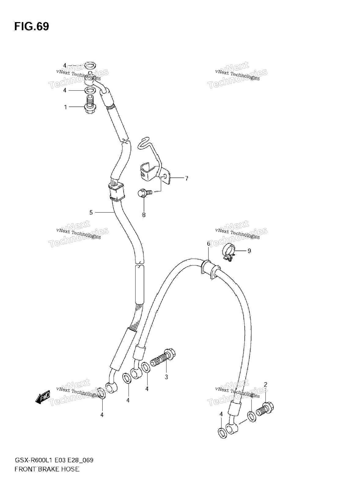 Front Brake Hose