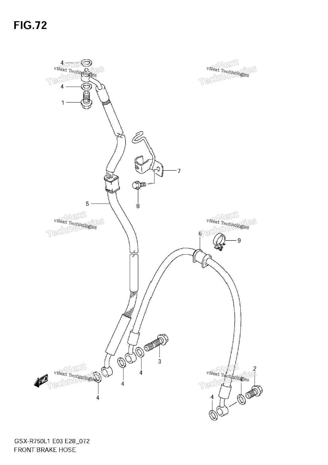 Front Brake Hose
