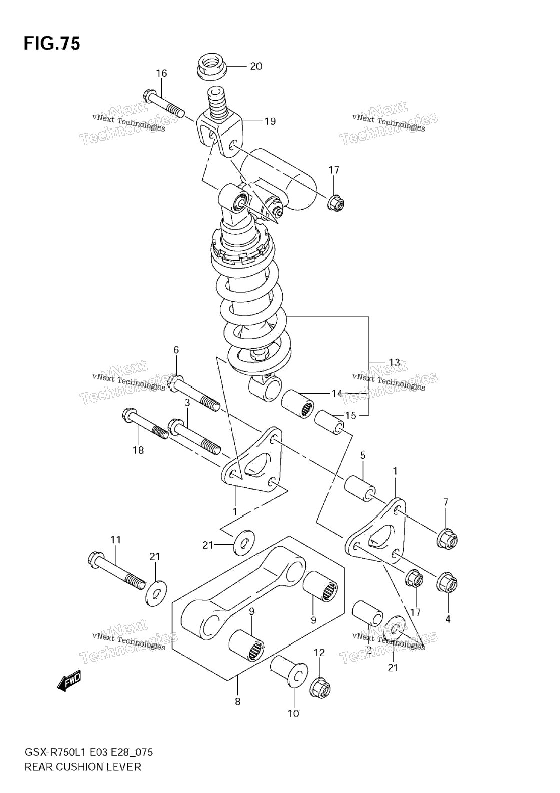 Rear Cushion Lever