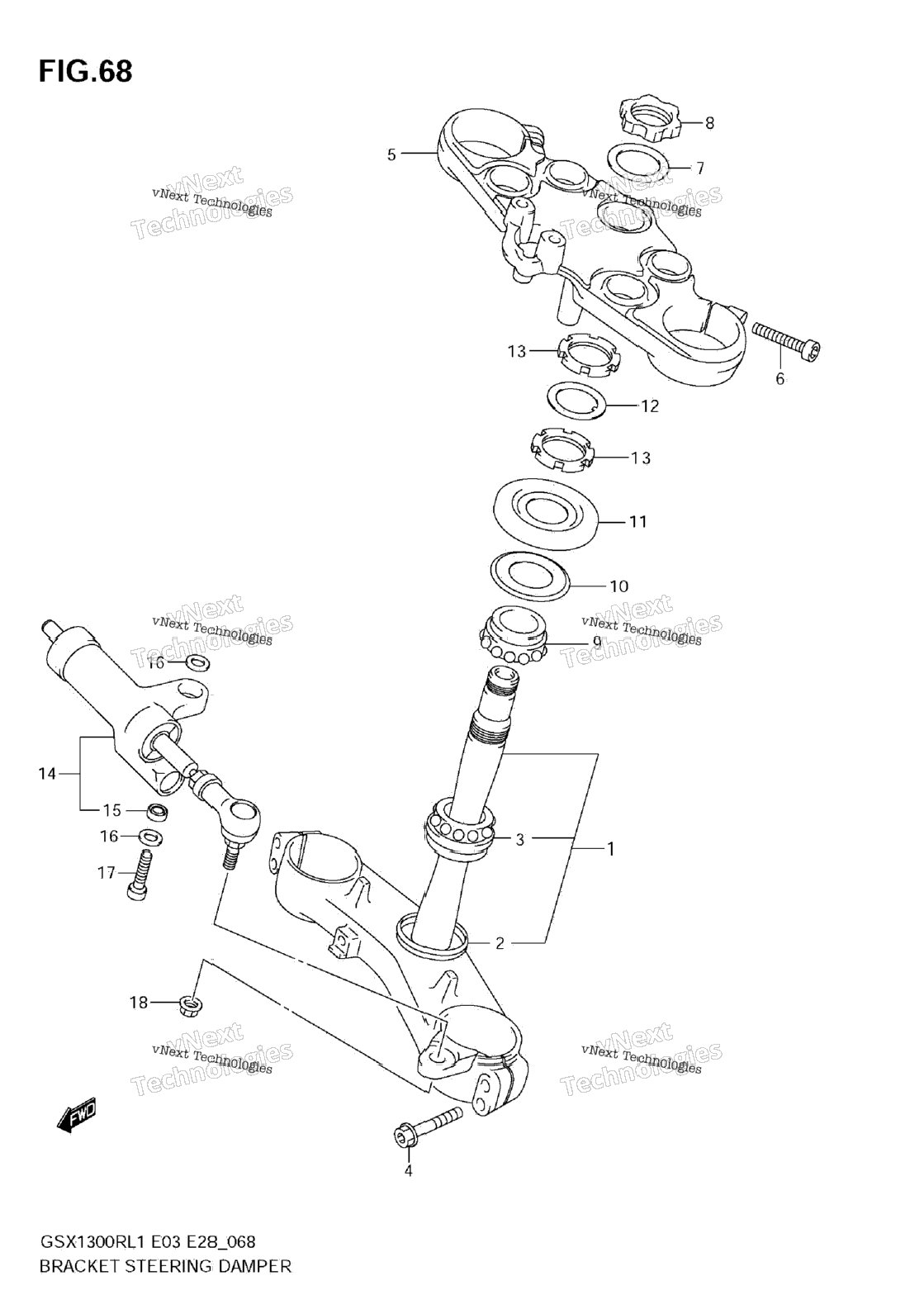 Bracket - Steering Damper