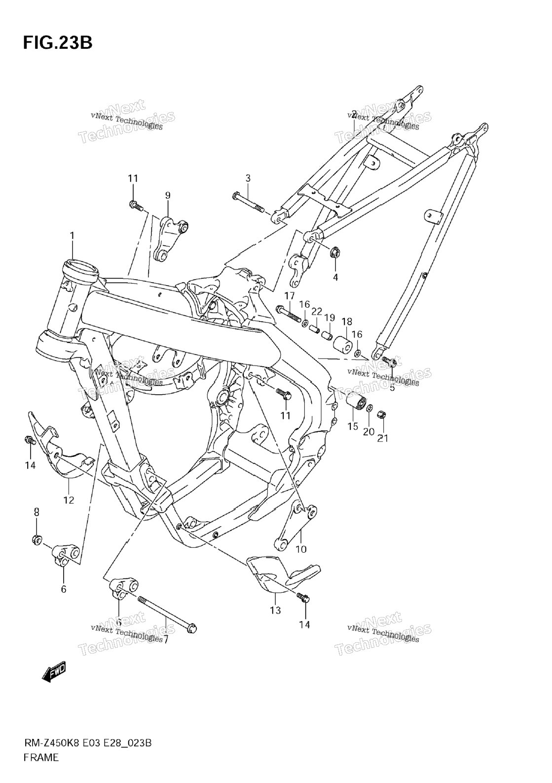 Frame (Rm-Z450 L1)