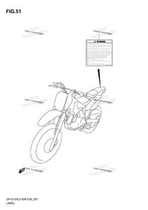 Label (Dr-Z125l E28)