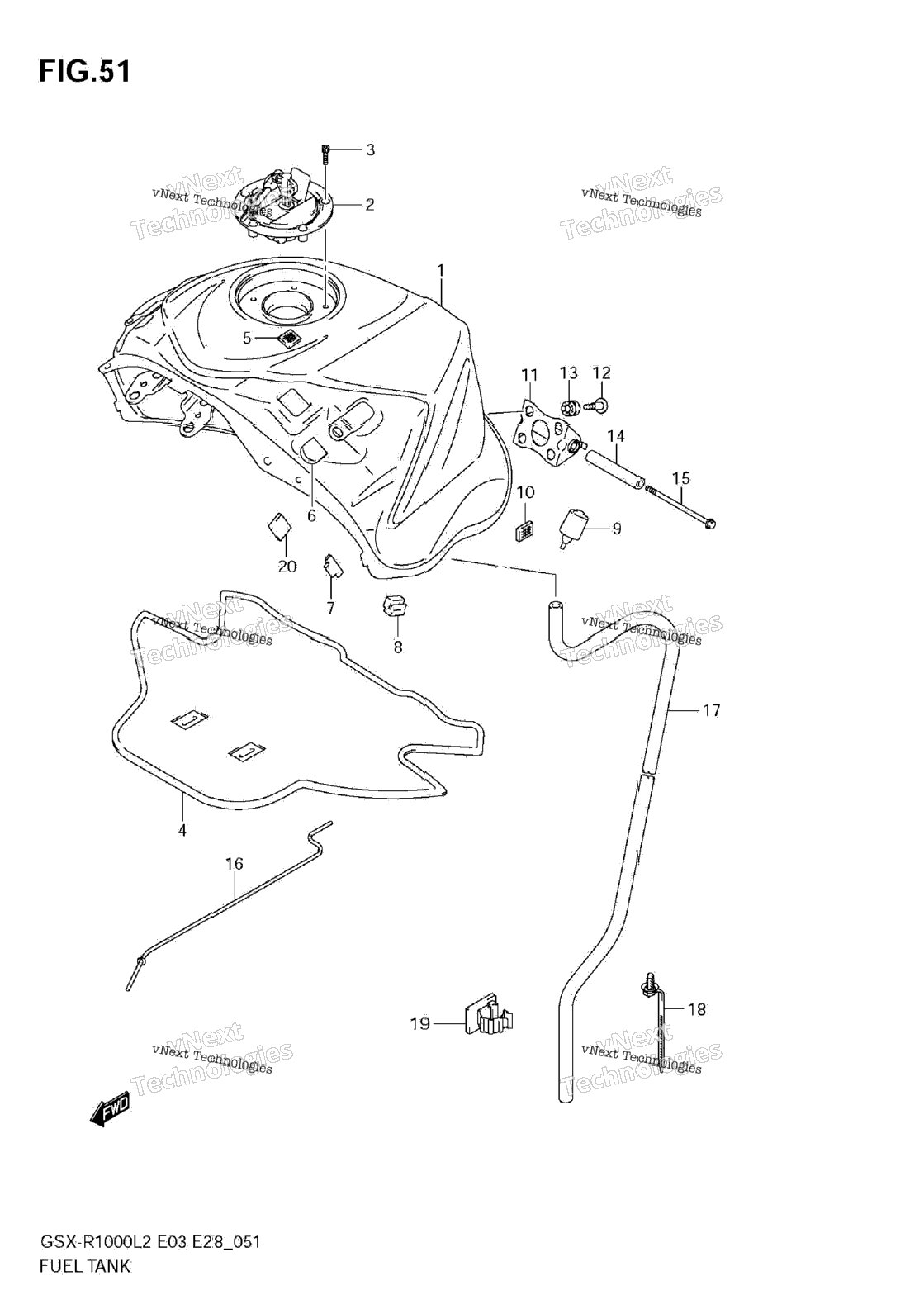 Fuel Tank (Gsx-R1000 L2 E33)