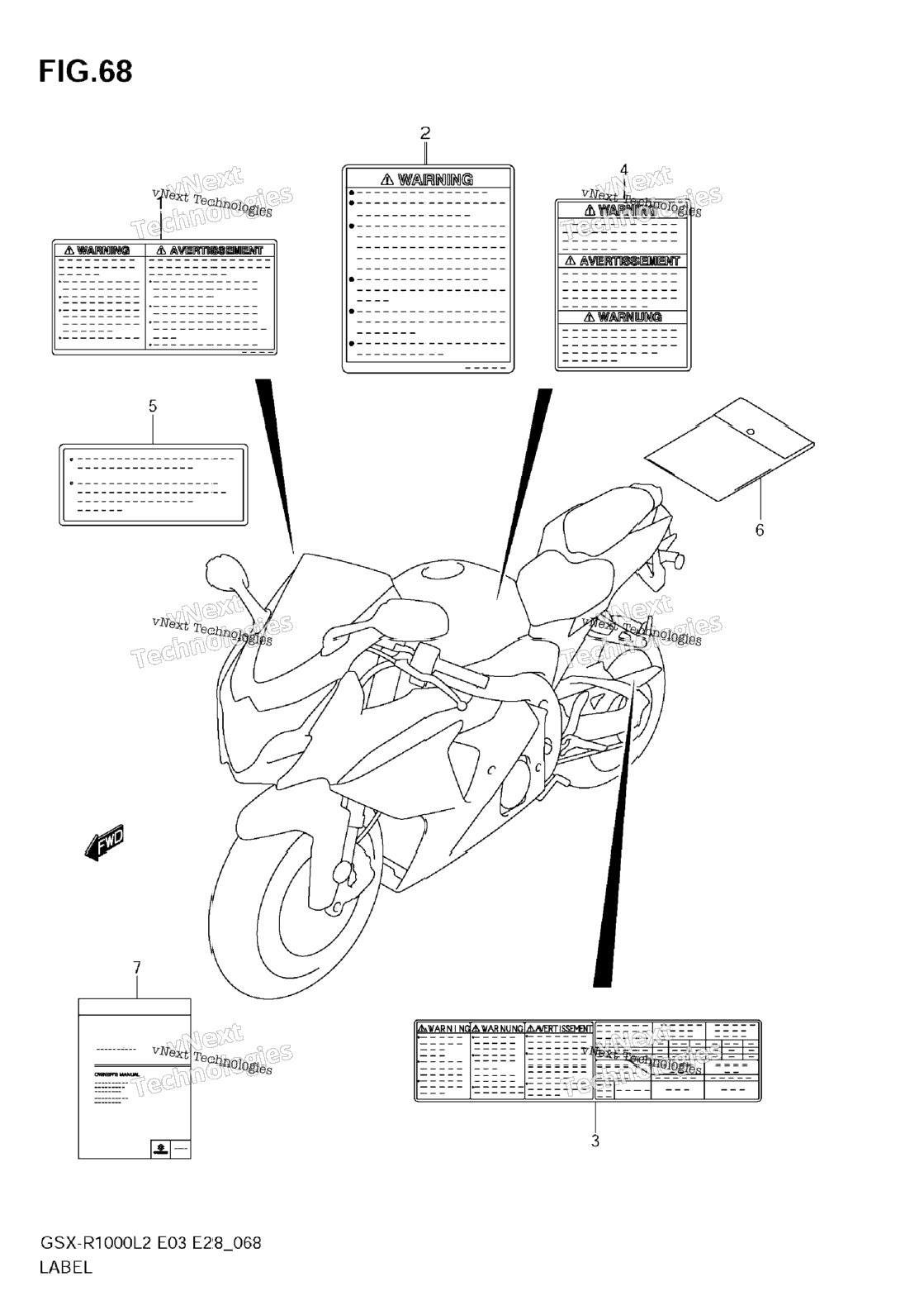 Label (Gsx-R1000 L2 E28)