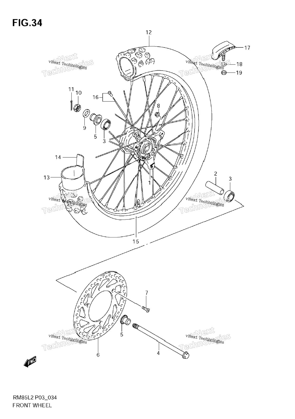 Front Wheel (Rm85)