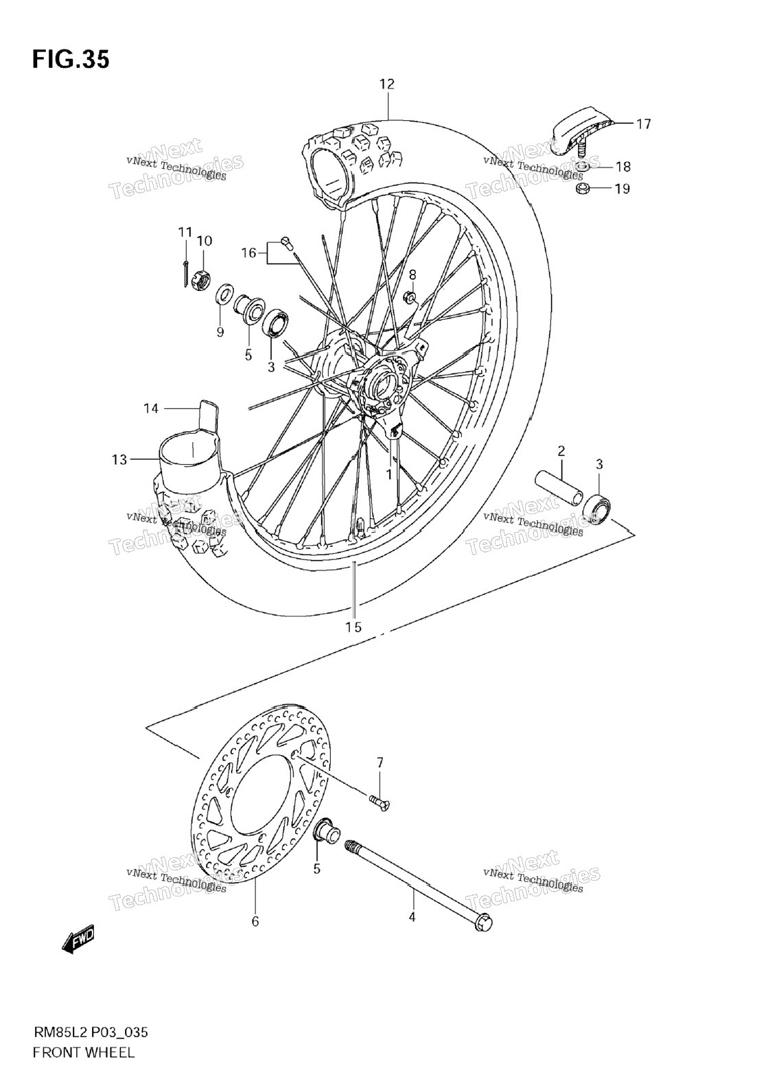 Front Wheel (Rm85l)