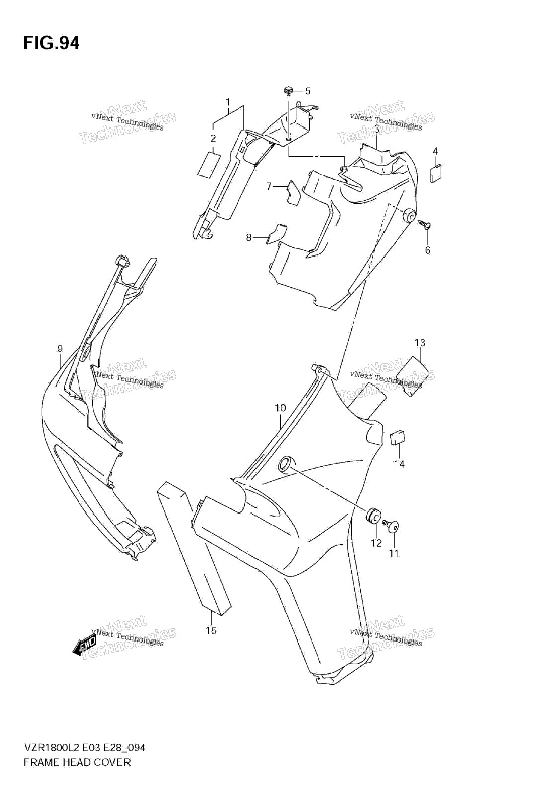 Frame Head Cover (Vzr1800 L2 E28)