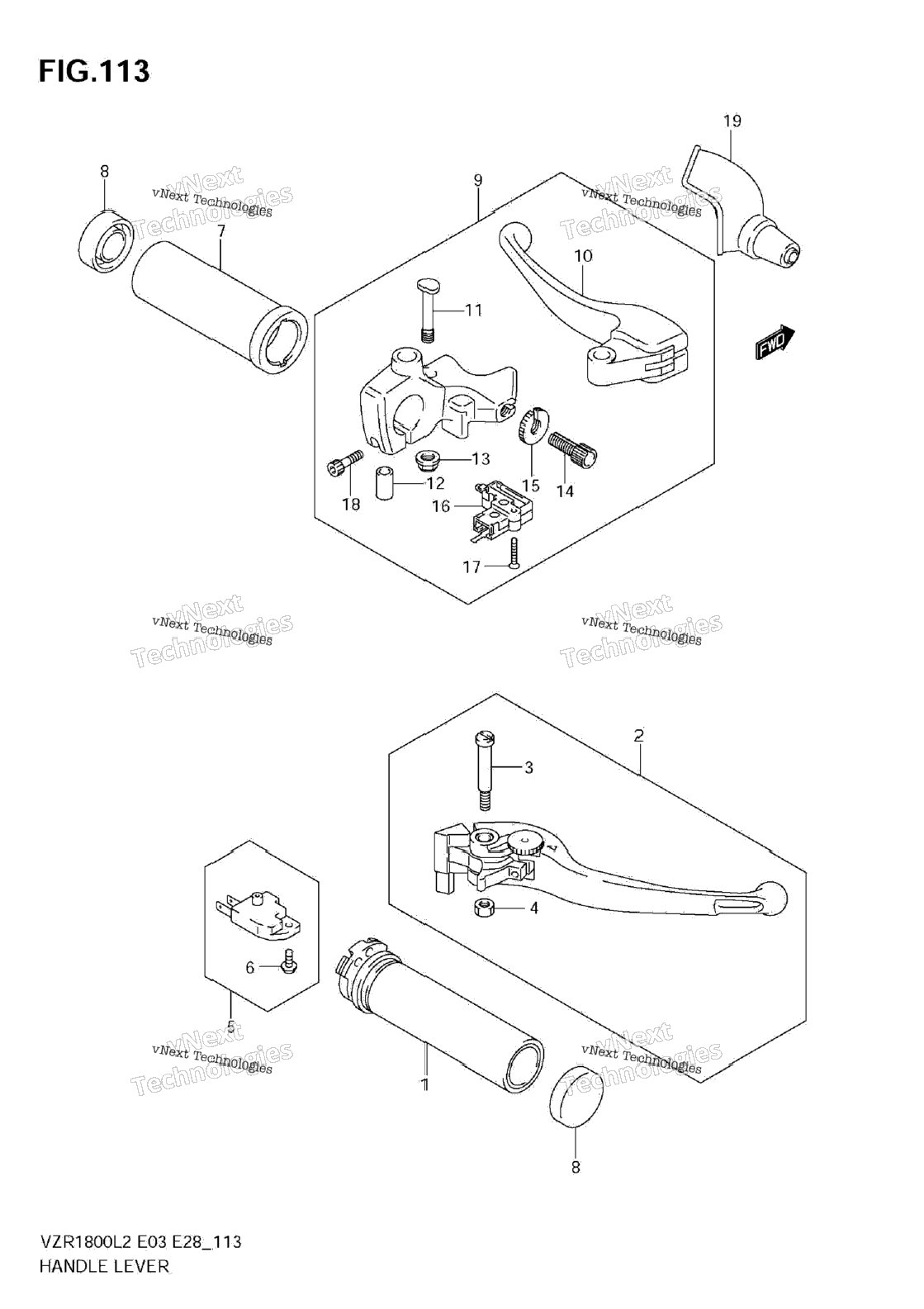 Handle Lever (Vzr1800 L2 E03)