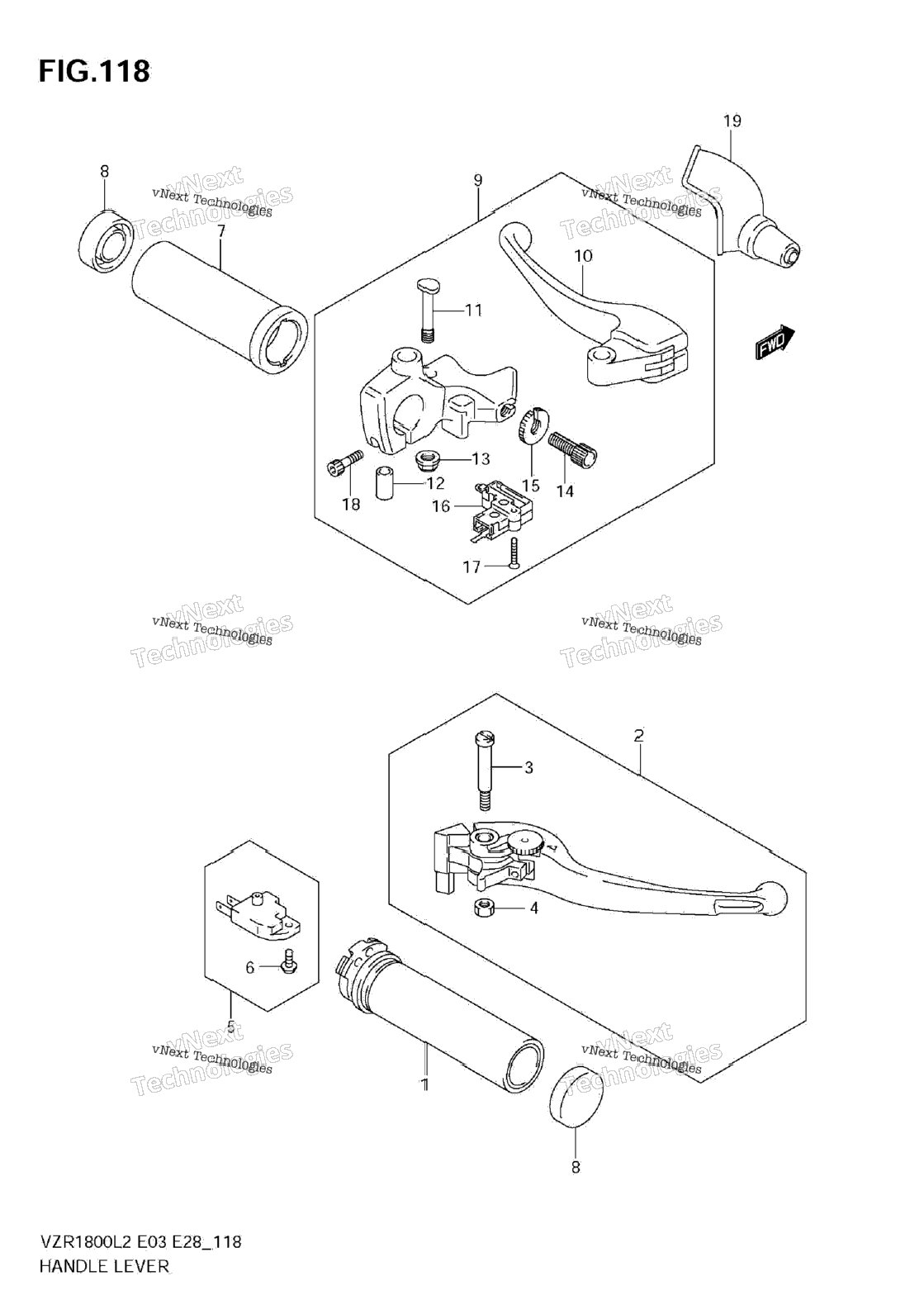Handle Lever (Vzr1800z L2 E33)