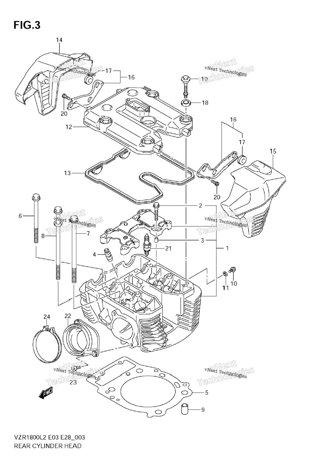 Rear Cylinder Head