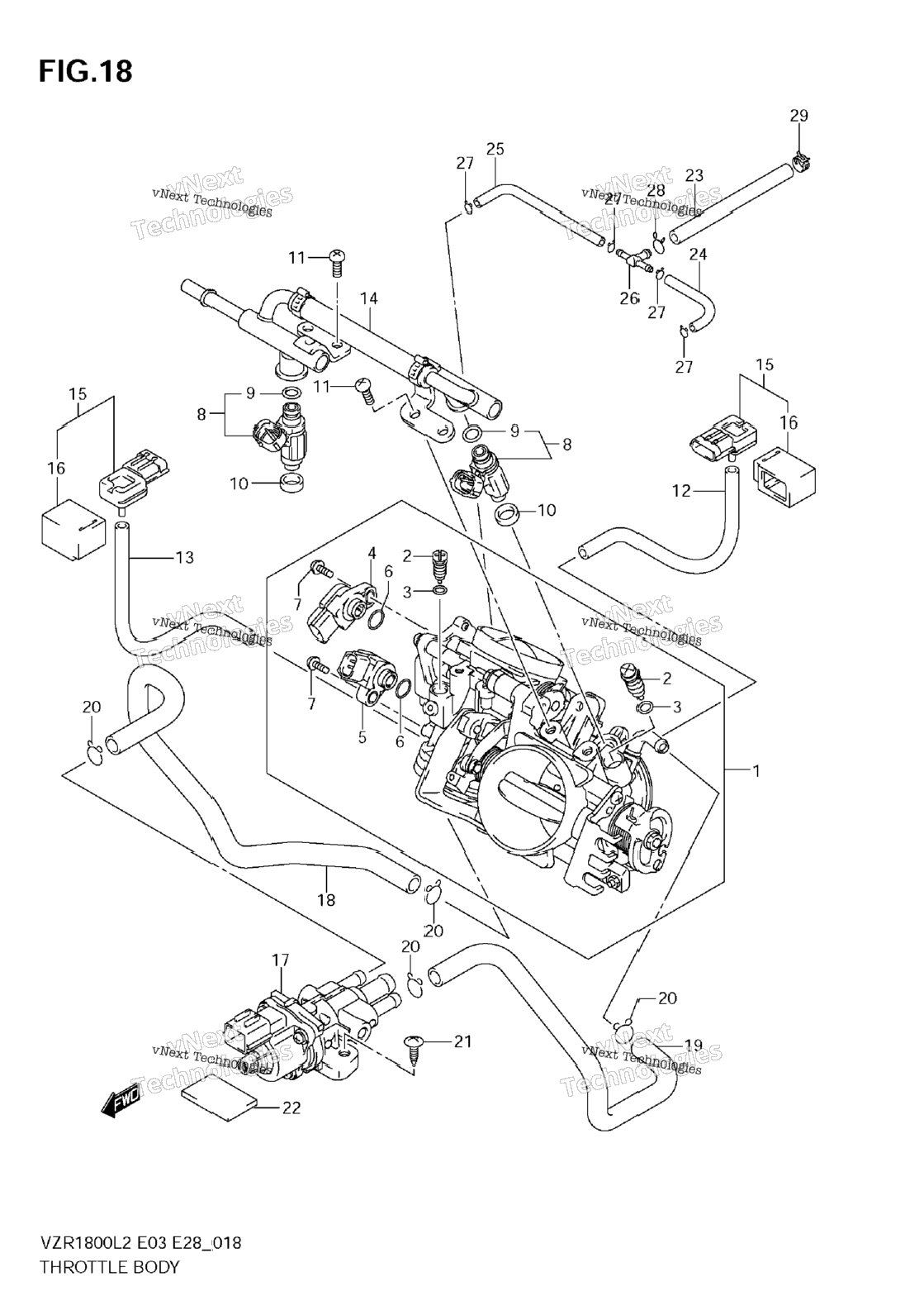 Throttle Body (Vzr1800z L2 E33)