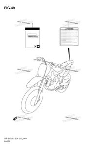 Label (Dr-Z125l3 E28)