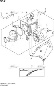 Нажмите для увеличения Air Cleaner (Dr-Z400sl3 E33)