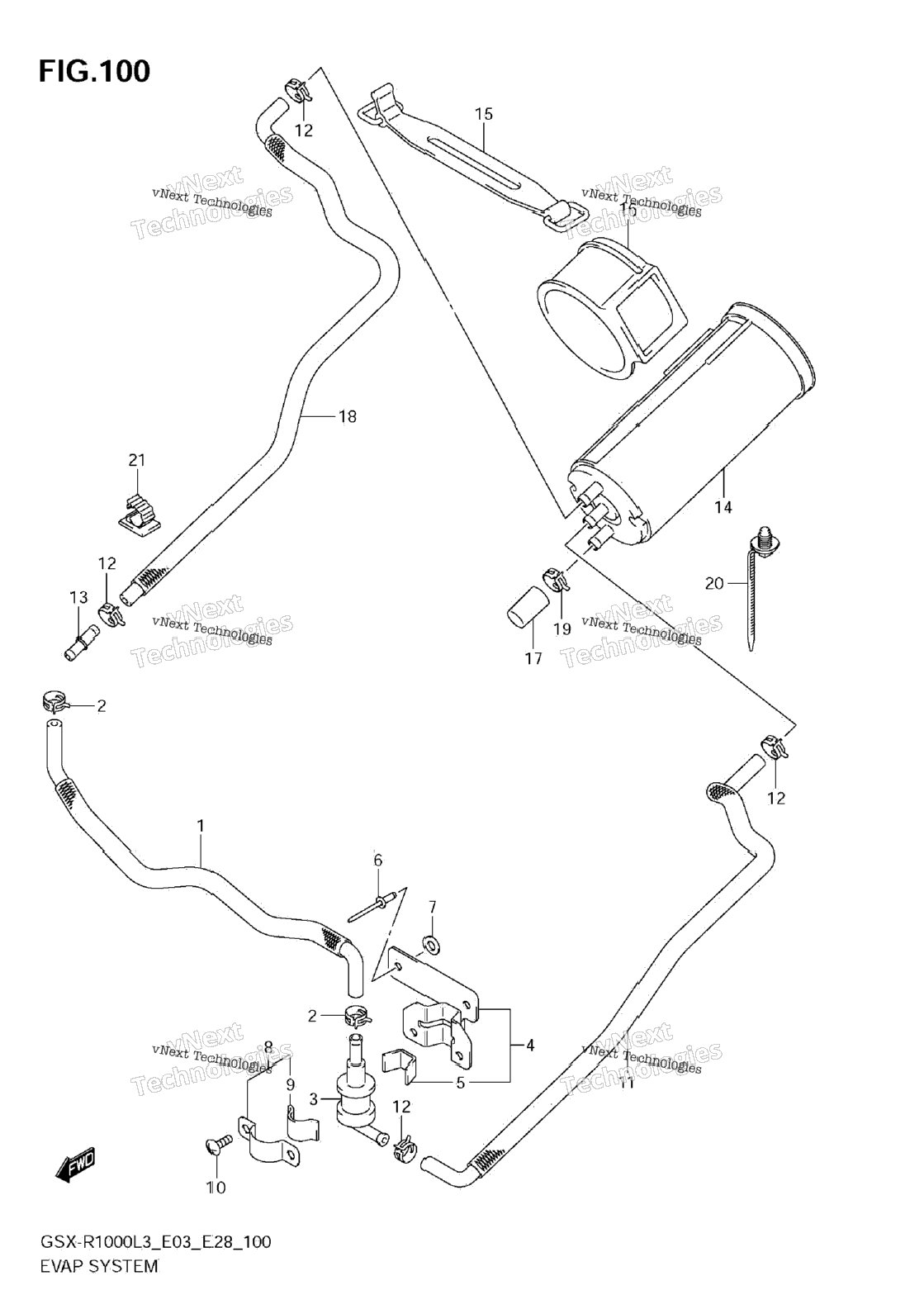 Evap System (Gsx-R1000l3 E33)