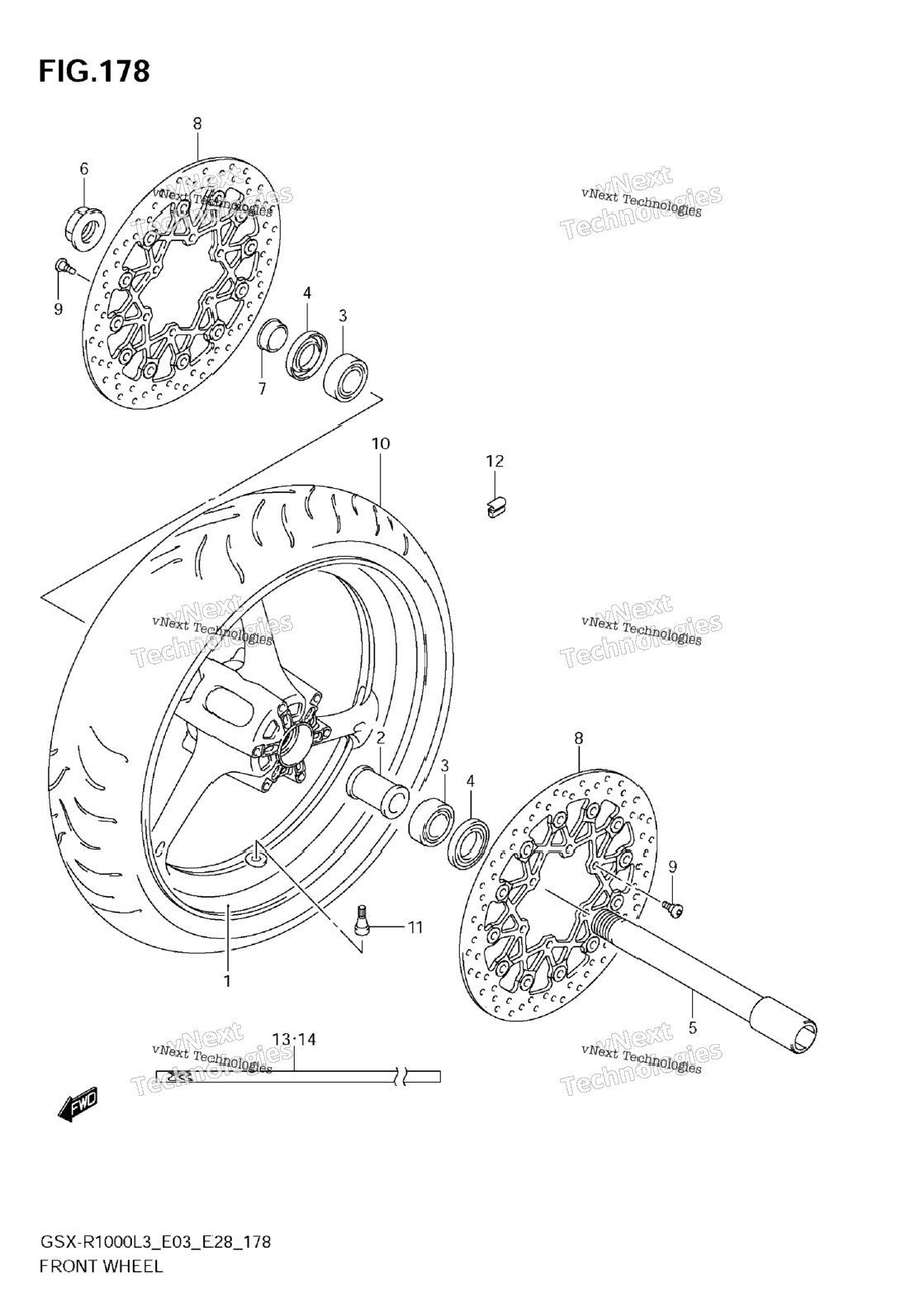 Front Wheel (Gsx-R1000l3 E03)