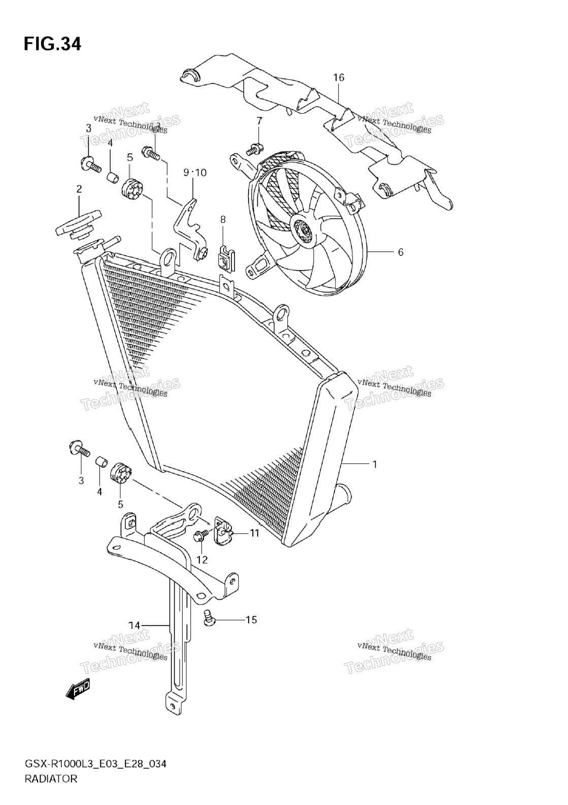 Radiator (Gsx-R1000l3 E03)