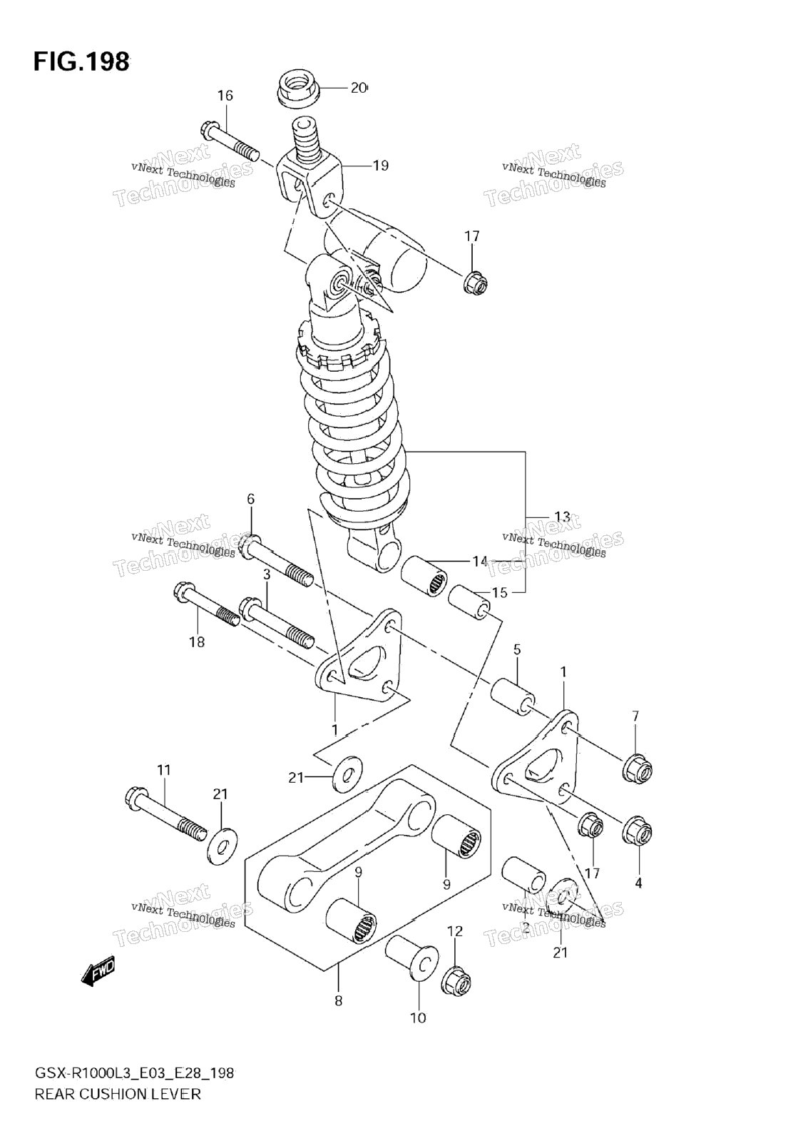 Rear Cushion Lever (Gsx-R1000l3 E03)