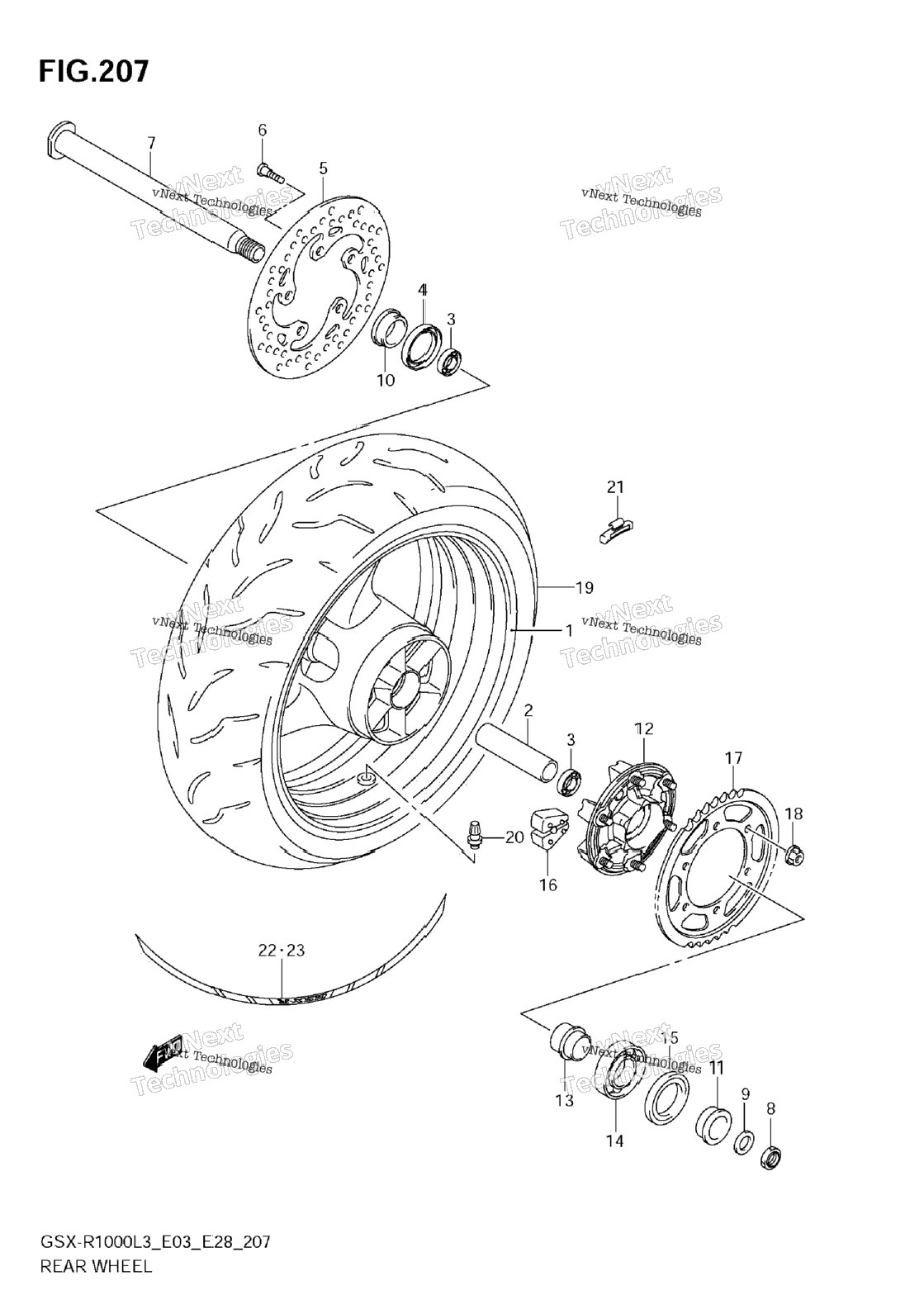 Rear Wheel (Gsx-R1000zl3 E03)