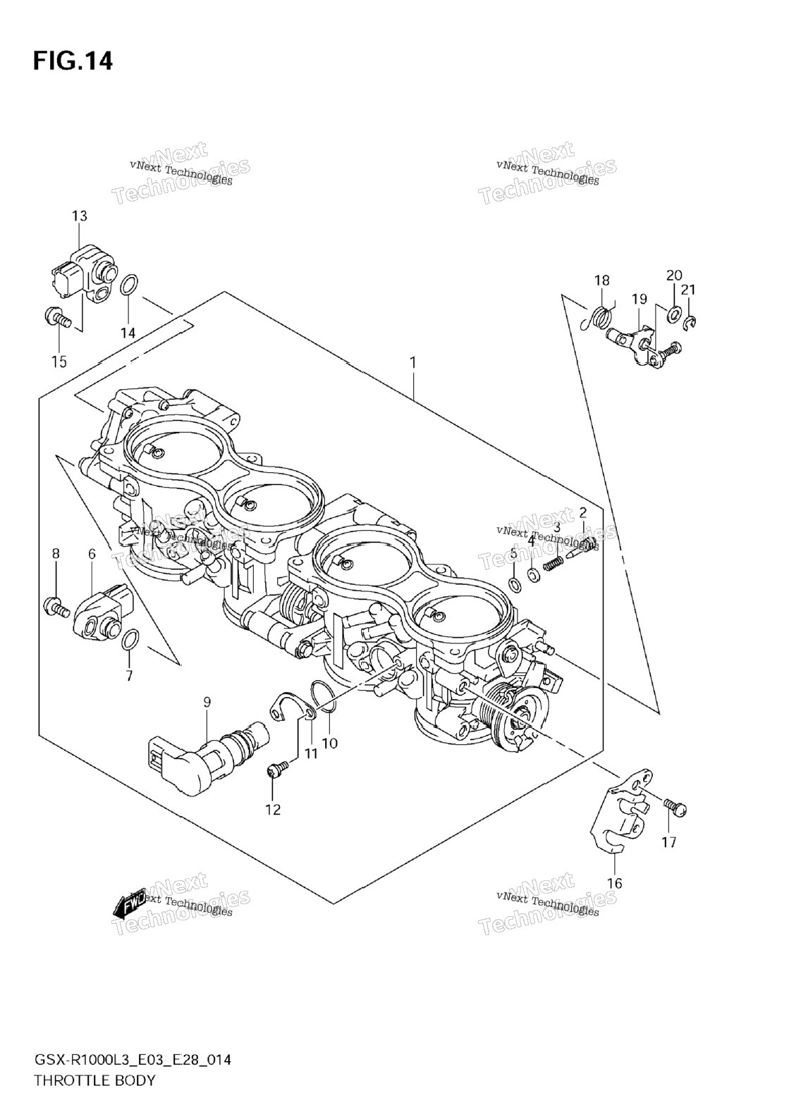 Throttle Body (Gsx-R1000l3 E33)