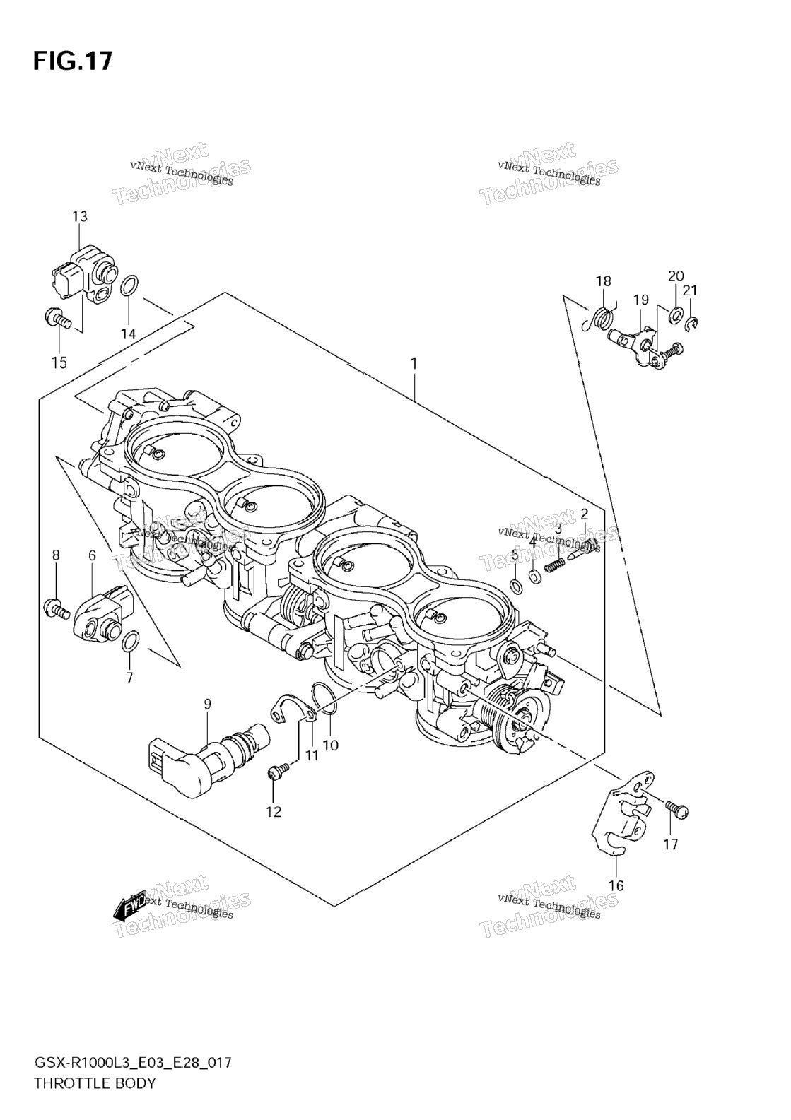 Throttle Body (Gsx-R1000zl3 E33)