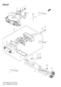Нажмите для увеличения Rear Combination Lamp (Gsx-R600l3 E28)
