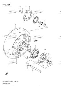 Нажмите для увеличения Rear Wheel (Gsx1300ral3 E03)