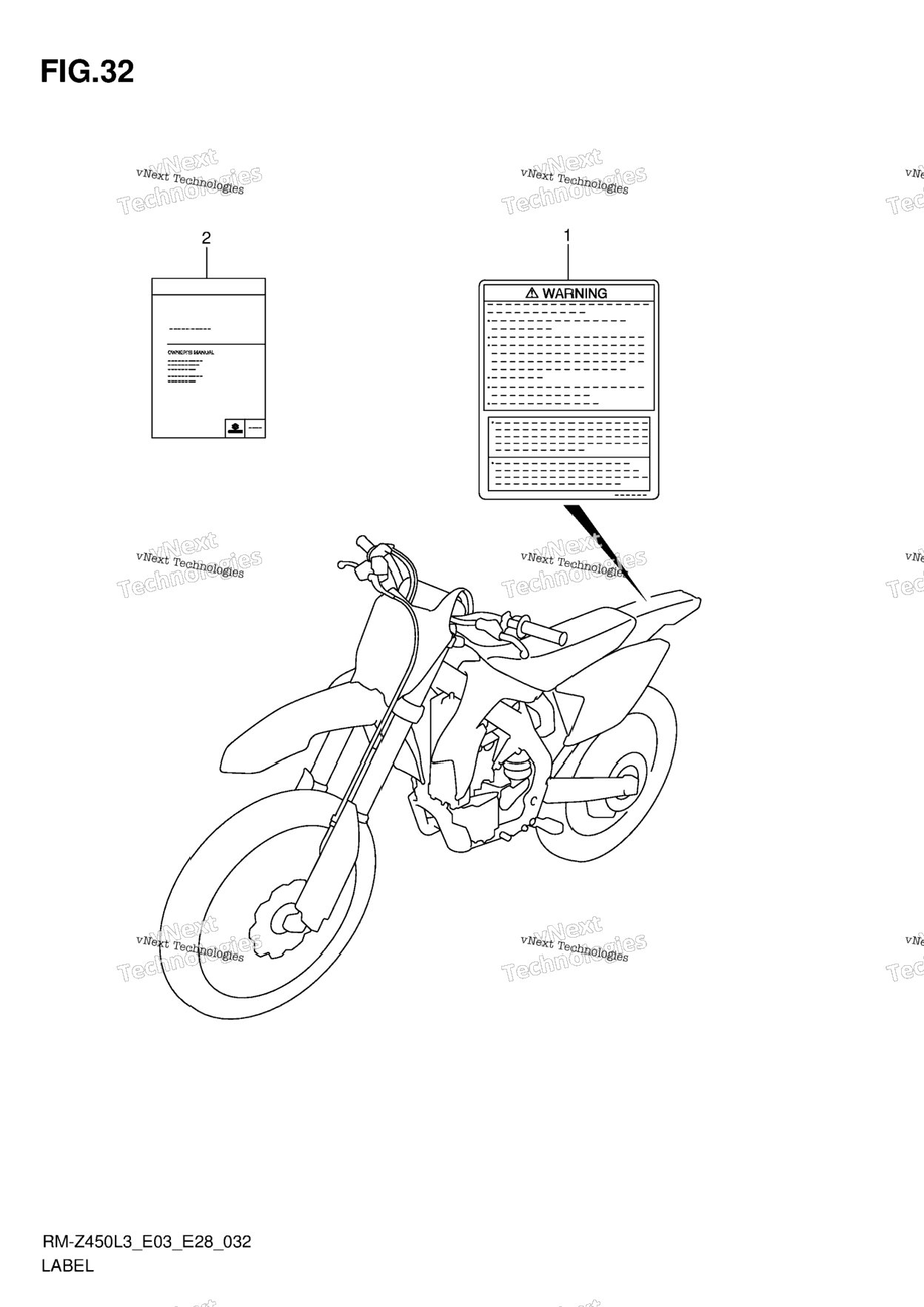 Label (Rm-Z450l3 E03)