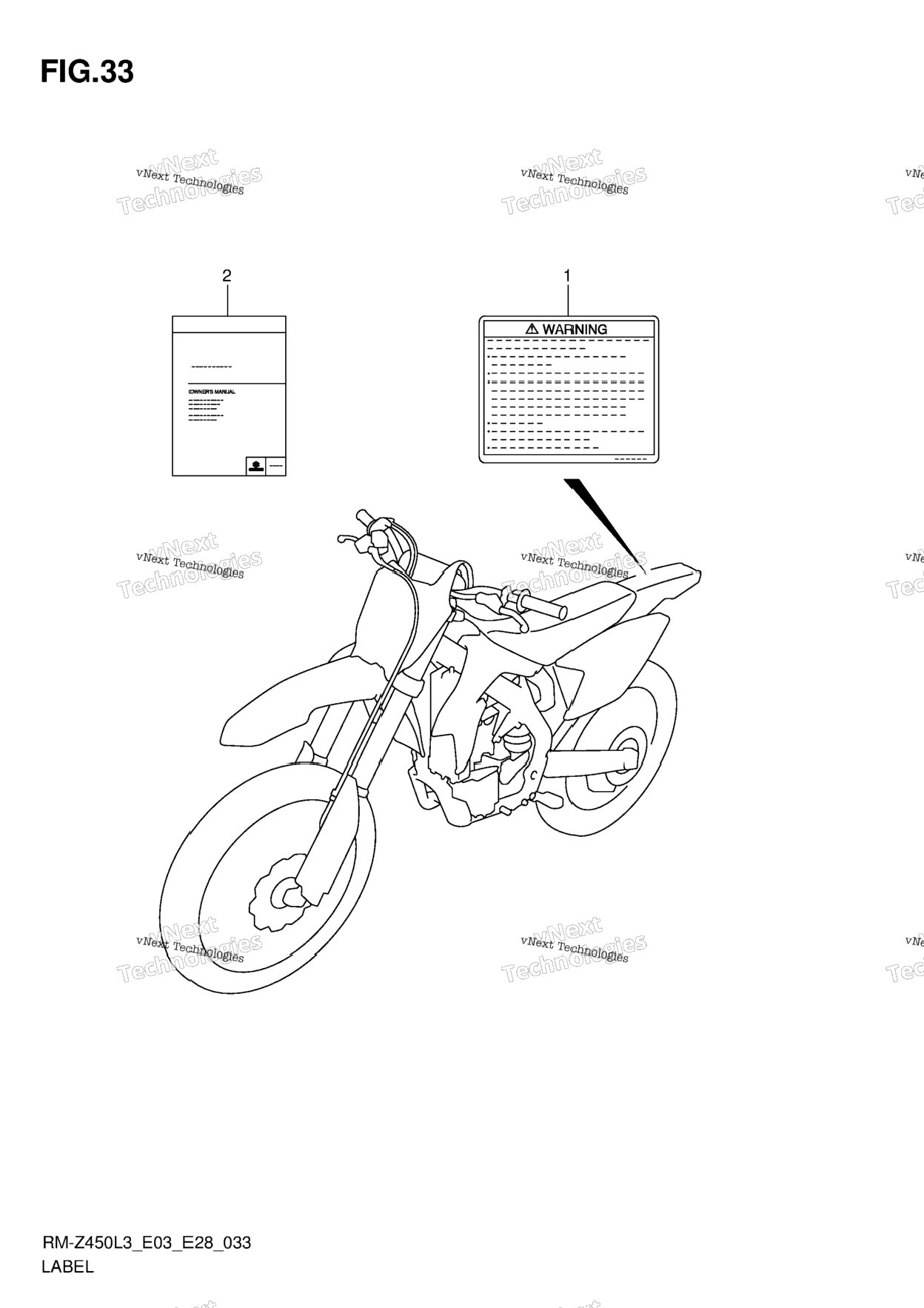 Label (Rm-Z450l3 E28)