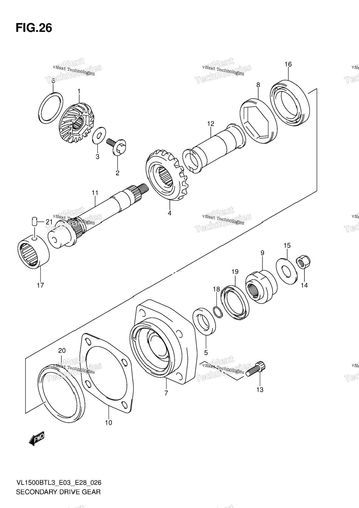 Secondary Drive Gear