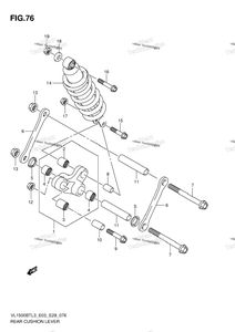 Нажмите для увеличения Rear Cushion Lever (Vl1500btl3 E03)