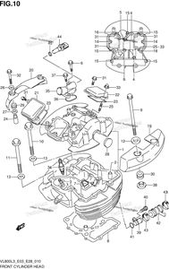 Нажмите для увеличения Front Cylinder Head (Vl800tl3 E33)