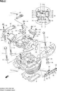 Нажмите для увеличения Front Cylinder Head (Vl800l3 E03)