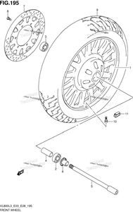 Нажмите для увеличения Front Wheel (Vl800cl3 E28)