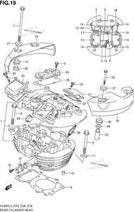 Нажмите для увеличения Rear Cylinder Head (Vl800tl3 E33)