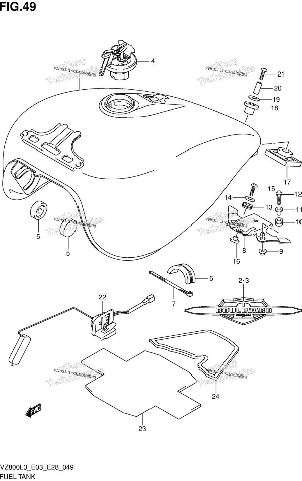 Fuel Tank (Vz800l3 E33)