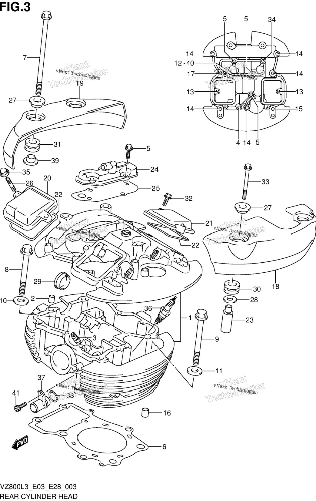 Rear Cylinder Head