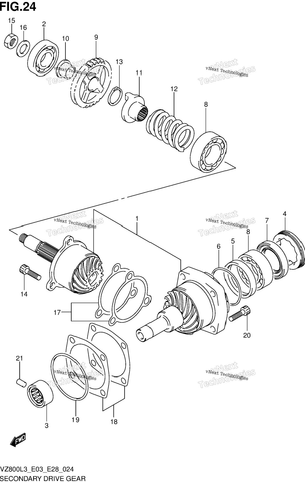 Secondary Drive Gear