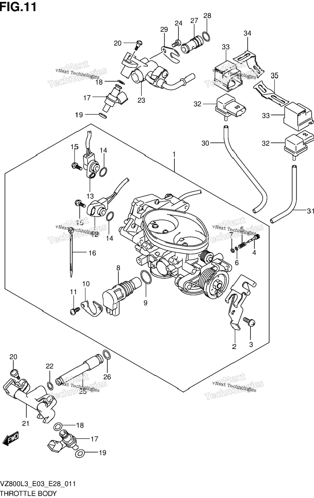Throttle Body (Vz800l3 E03)