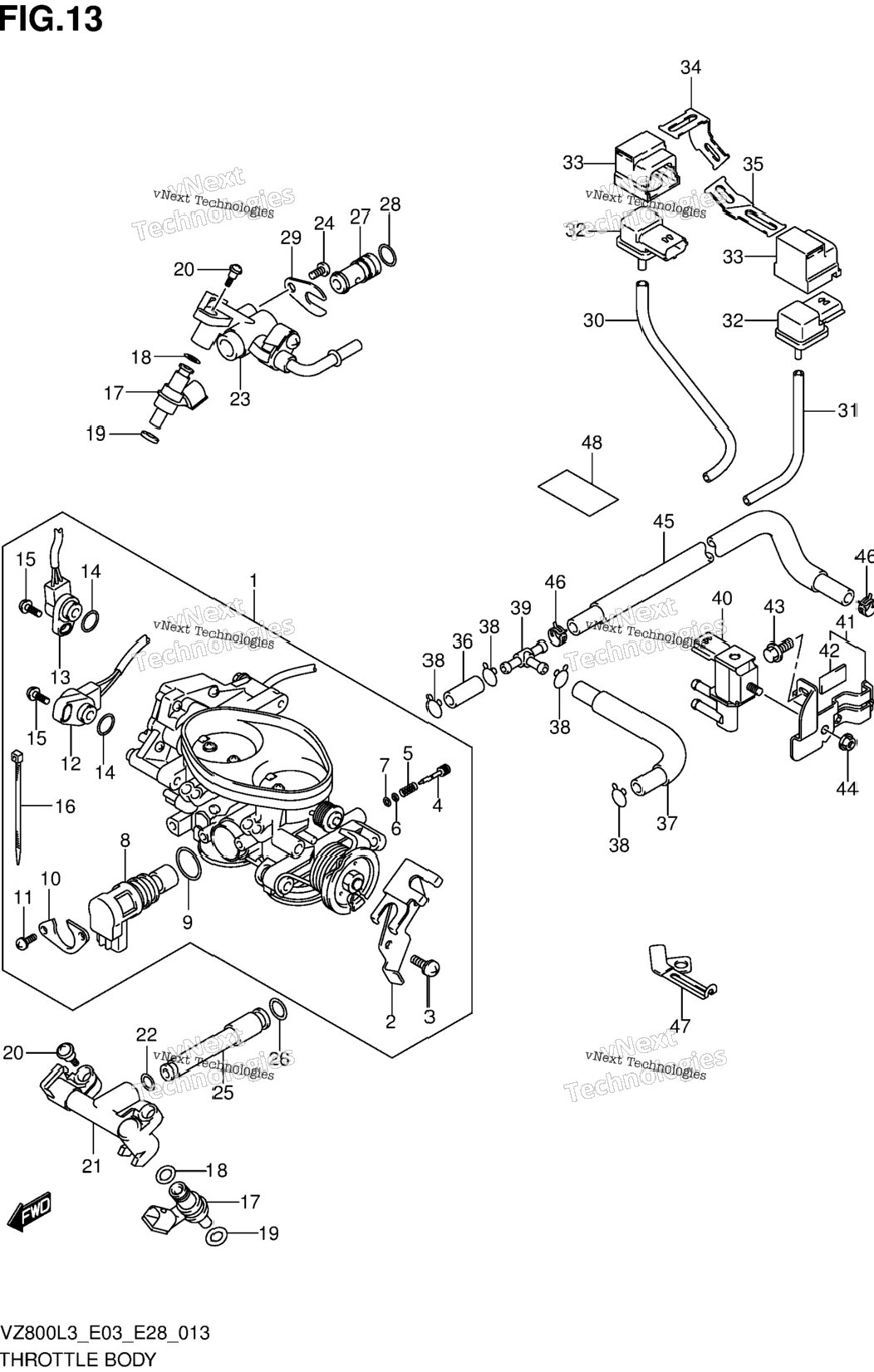 Throttle Body (Vz800l3 E33)