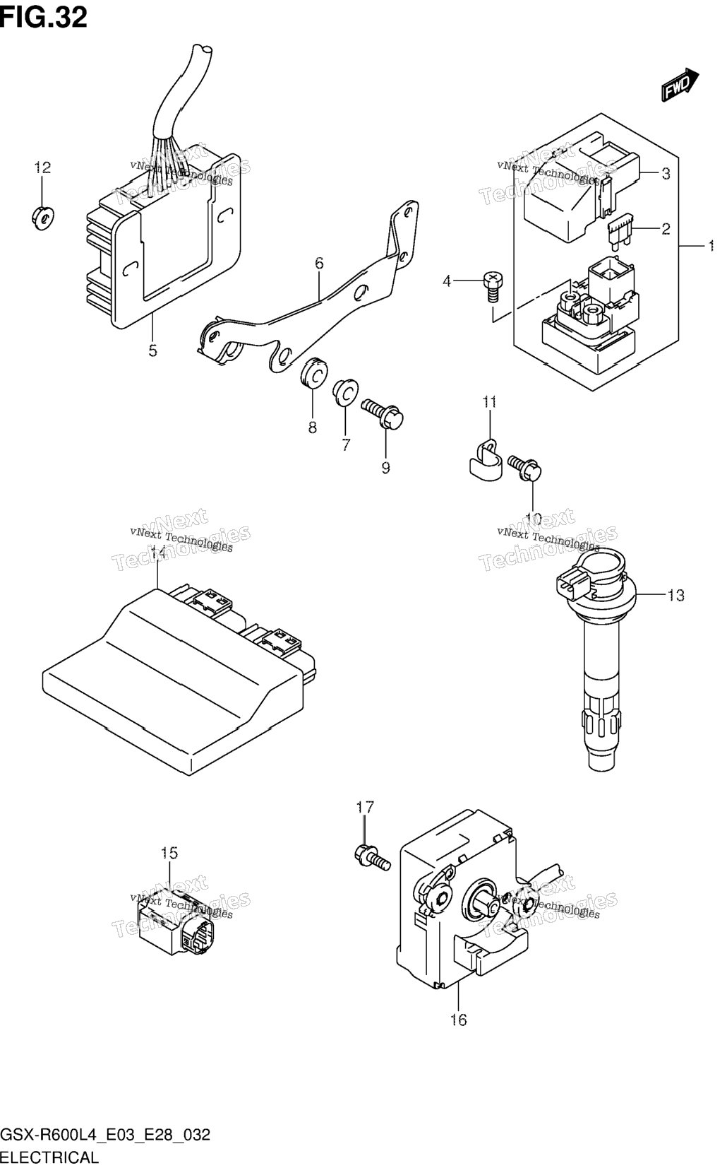 Electrical (Gsx-R600l4 E03)