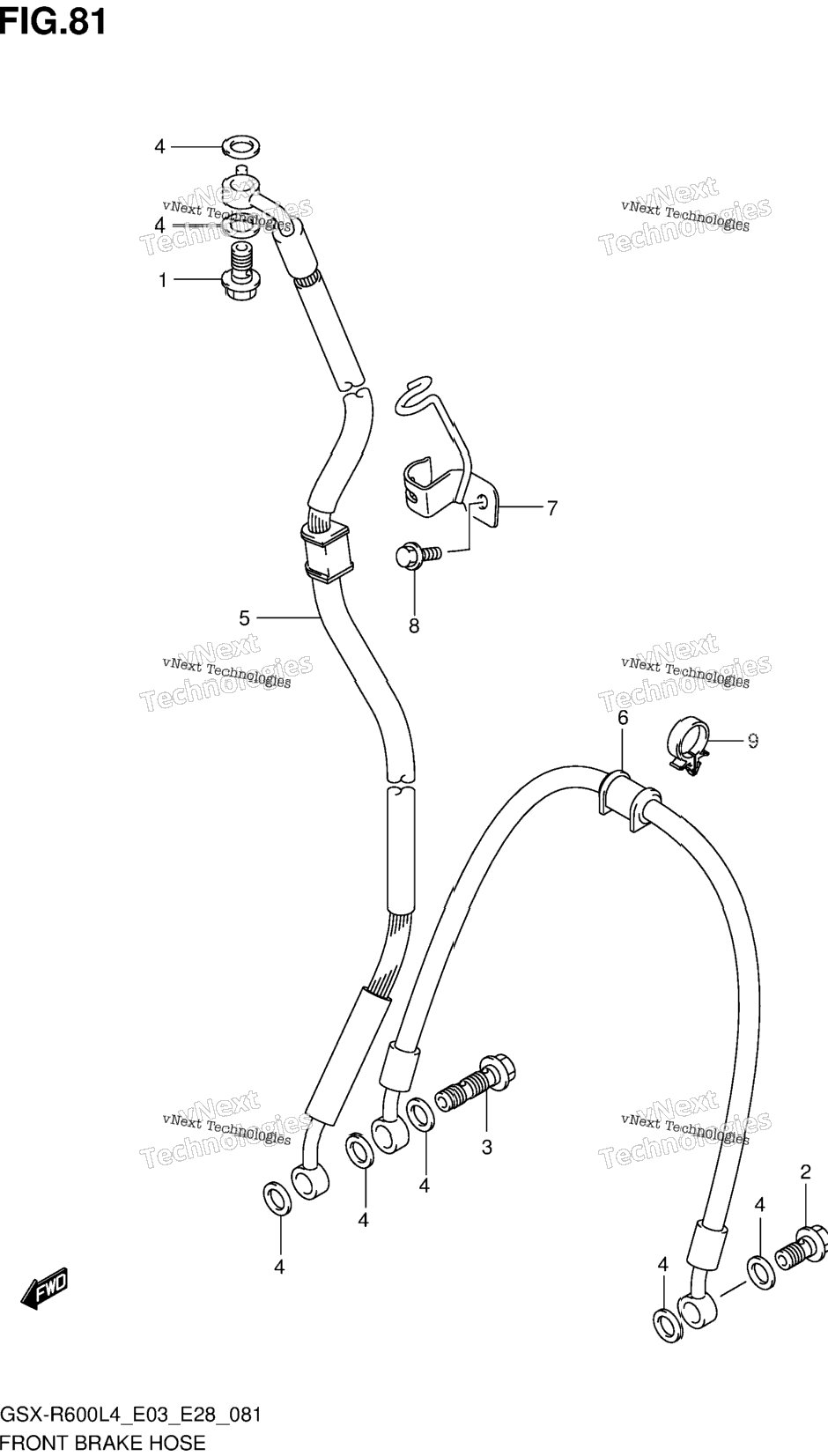 Front Brake Hose