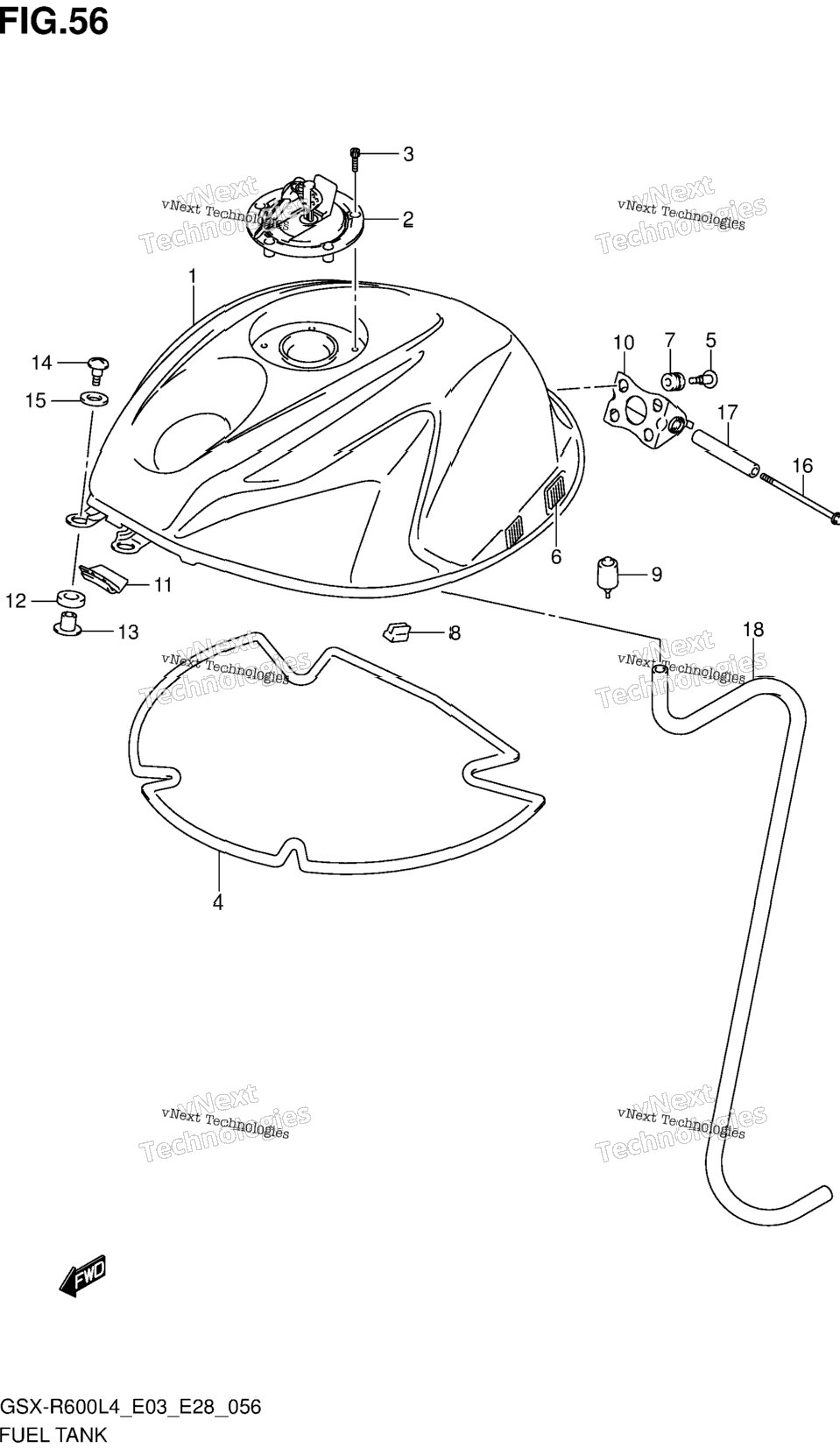Fuel Tank (Gsx-R600l4 E33)