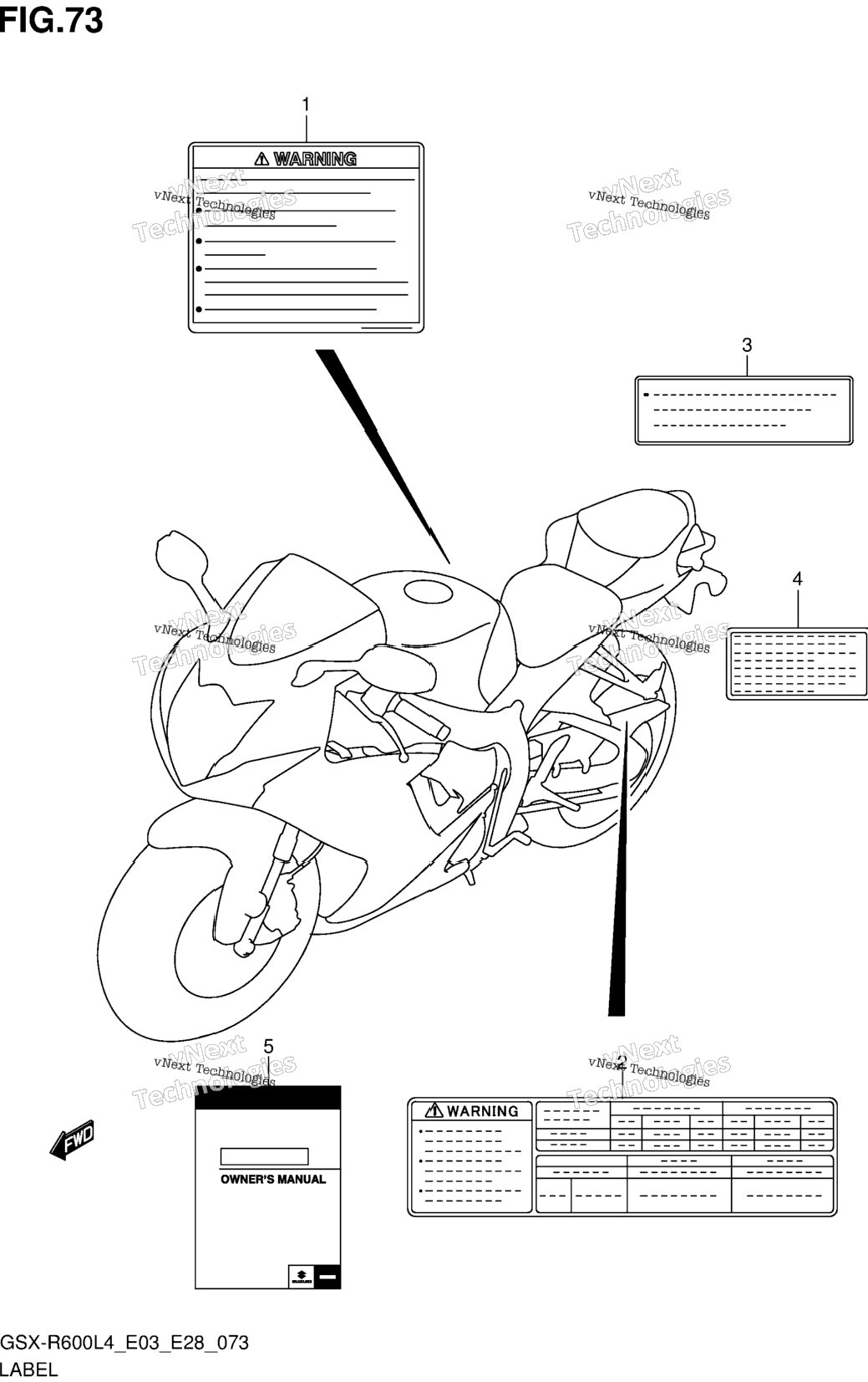 Label (Gsx-R600l4 E03)