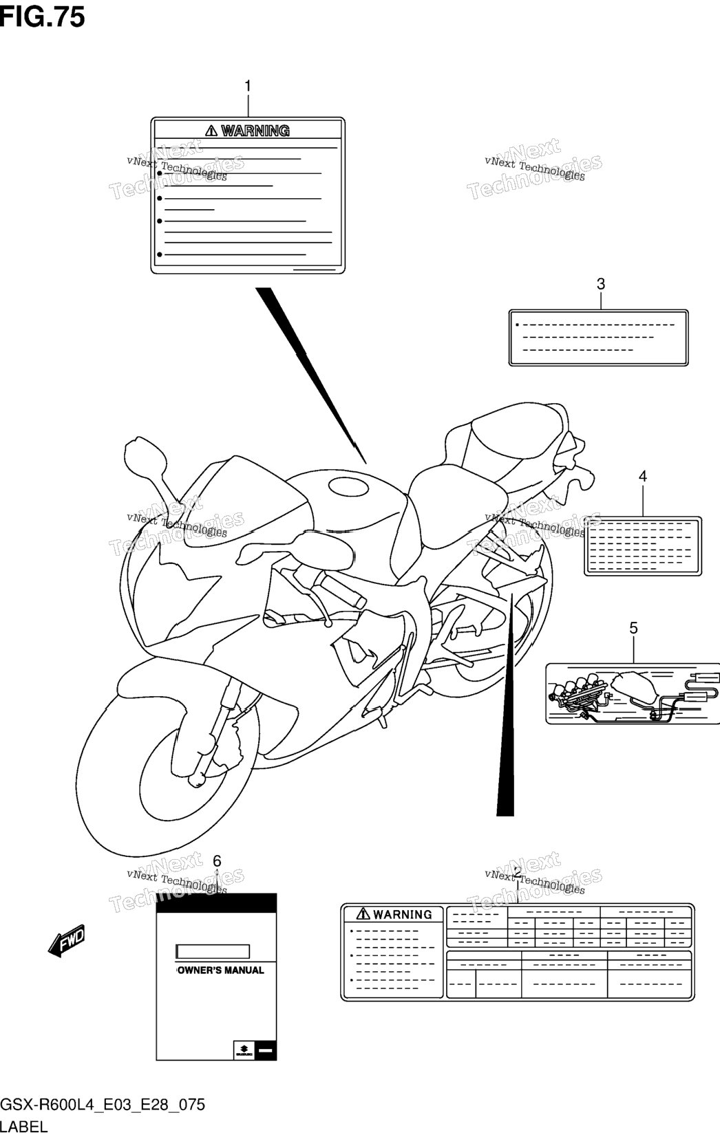 Label (Gsx-R600l4 E33)