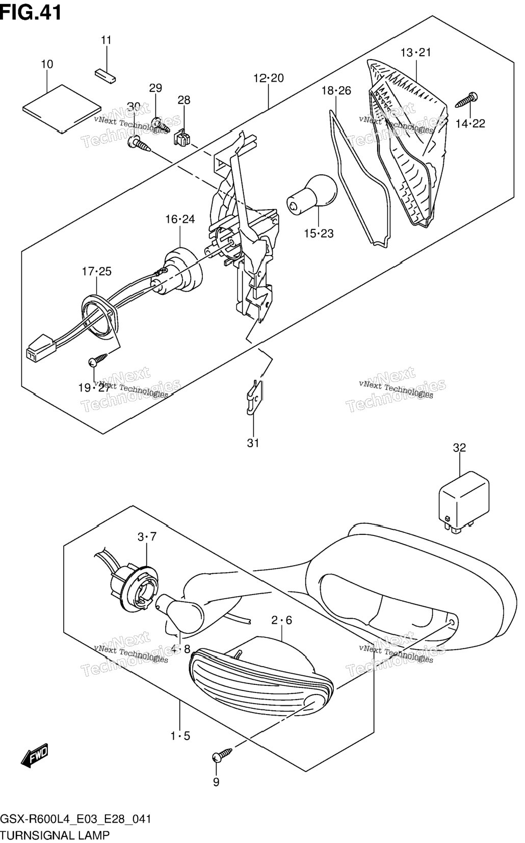 Turnsignal Lamp (Gsx-R600l4 E03)
