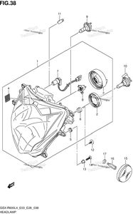 Headlamp (Gsx-R600l4 E03)